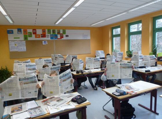 Zeitung in der Schule
